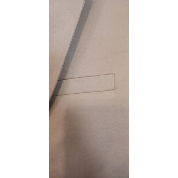 NWT Khaki Cotton Blend Jacket M Blazer Neutral Minimalist Preppy Old Money - Picture 2 of 8